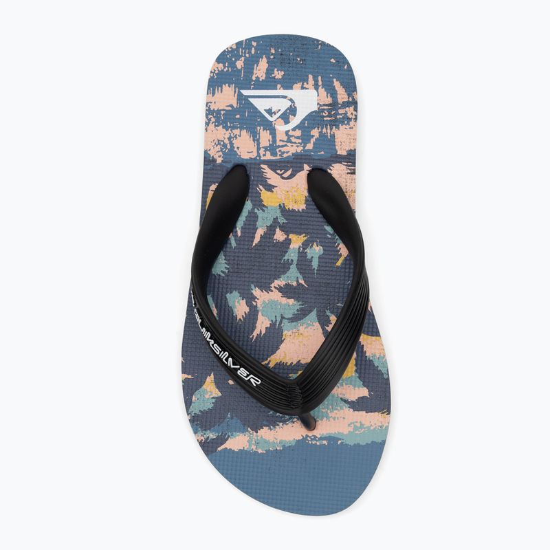 Dětské žabky Quiksilver Molokai Art 25 Youth fiery coronet blue tropicamo 5