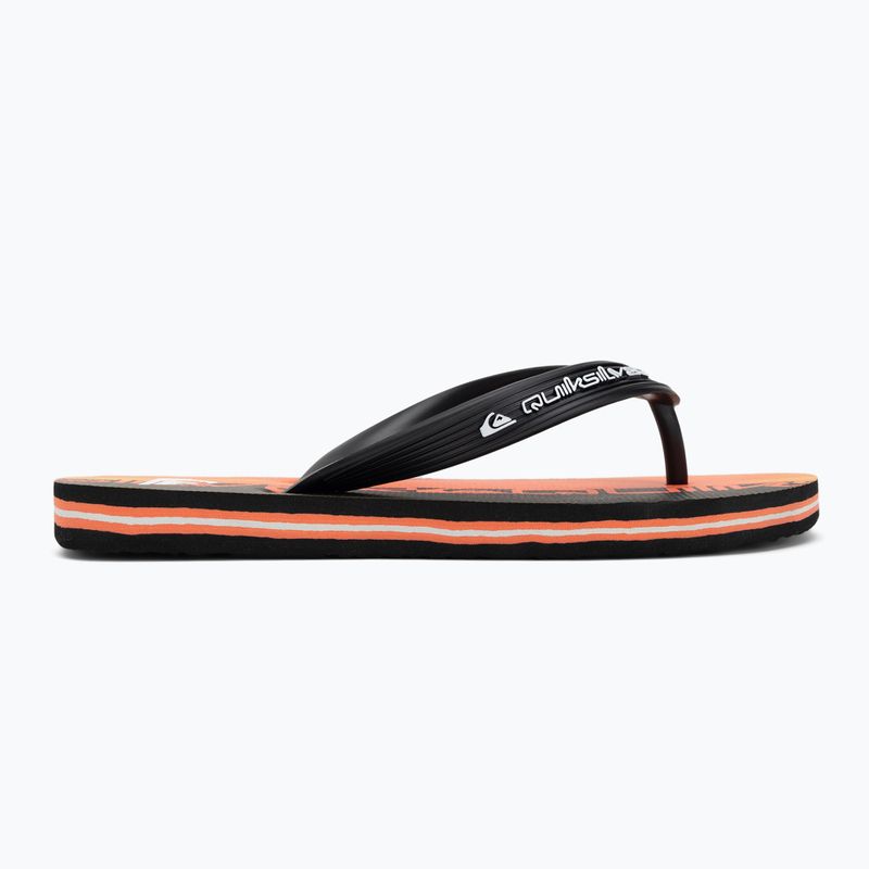Dětské žabkyQuiksilver Molokai Art 25 Youth fiery coral wordblock 2