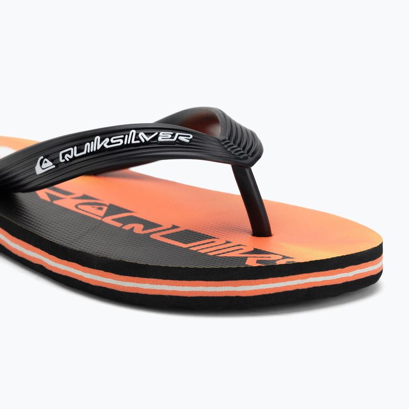 Dětské žabkyQuiksilver Molokai Art 25 Youth fiery coral wordblock 7