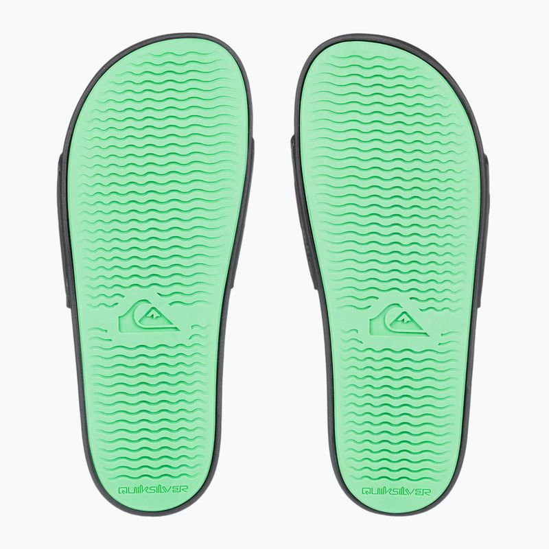 Quiksilver pánské žabky Rivi Wordmark Slide II black rasta 2