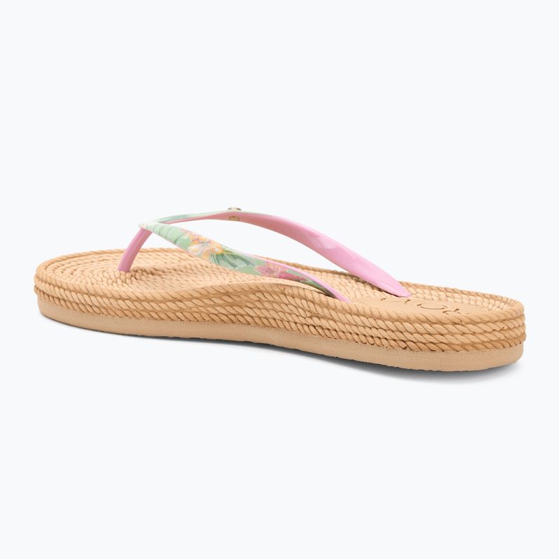 Dámské žabky ROXY South Beach III green/pink 3