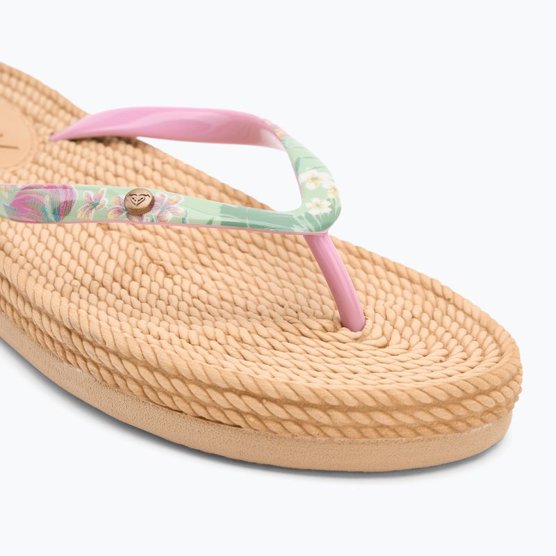 Dámské žabky ROXY South Beach III green/pink 7