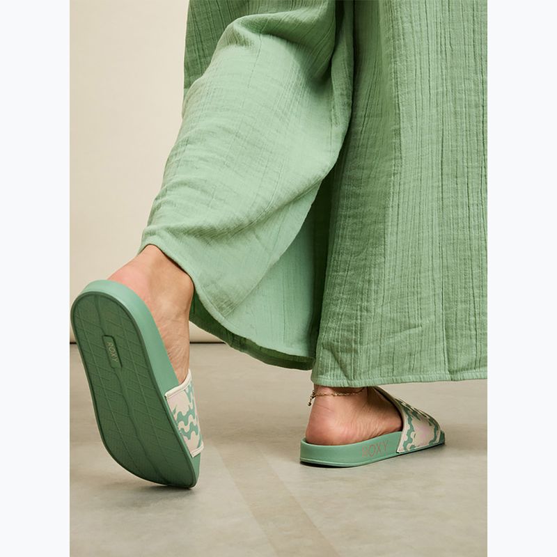 Dámské nazouváky ROXY Slippy IV sage slip-flops 6