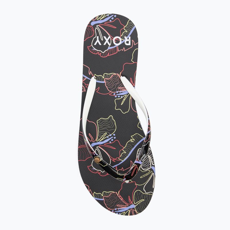 Dámské žabky ROXY Portofino III dc black multi camo 5
