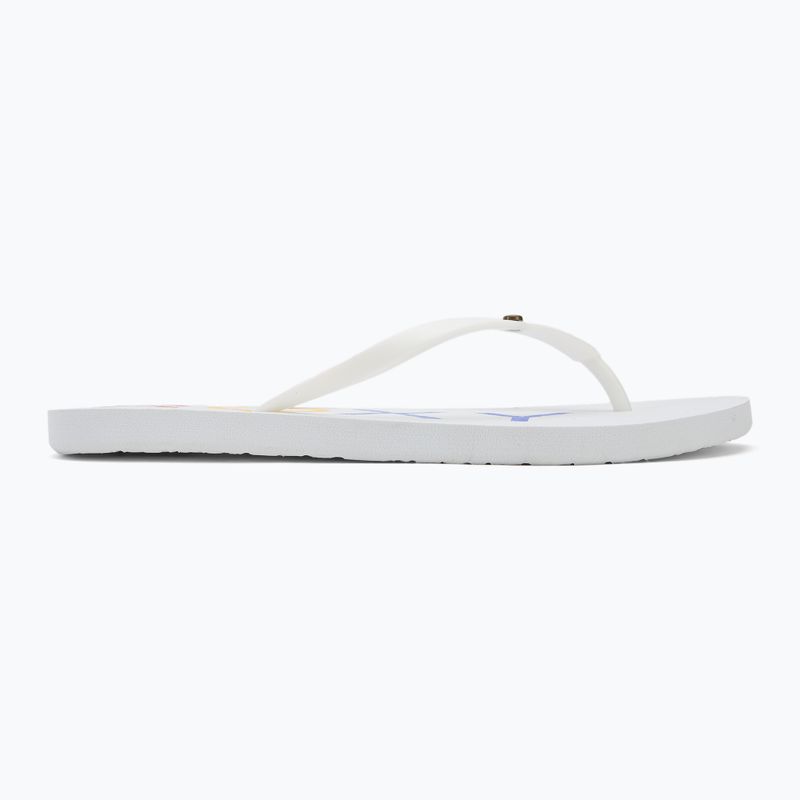 Dámské žabky ROXY Sandy III white/rainbow monogram 2