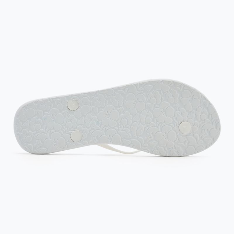Dámské žabky ROXY Sandy III white/rainbow monogram 4