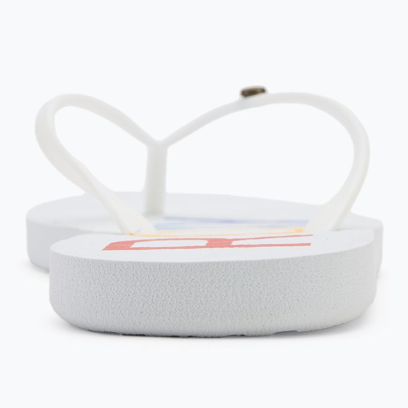 Dámské žabky ROXY Sandy III white/rainbow monogram 7