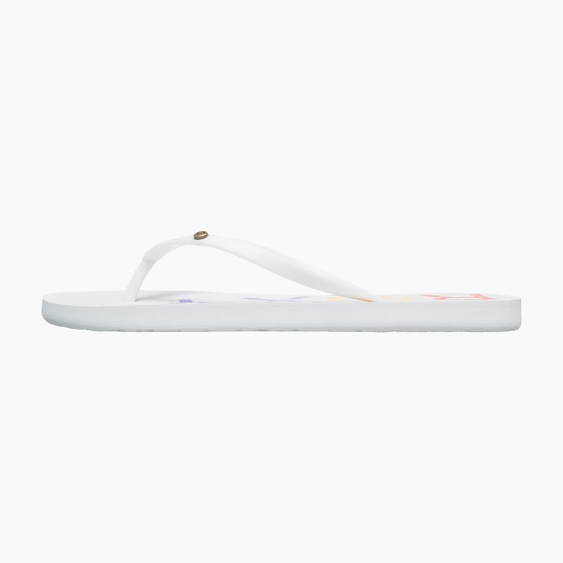 Dámské žabky ROXY Sandy III white/rainbow monogram 9