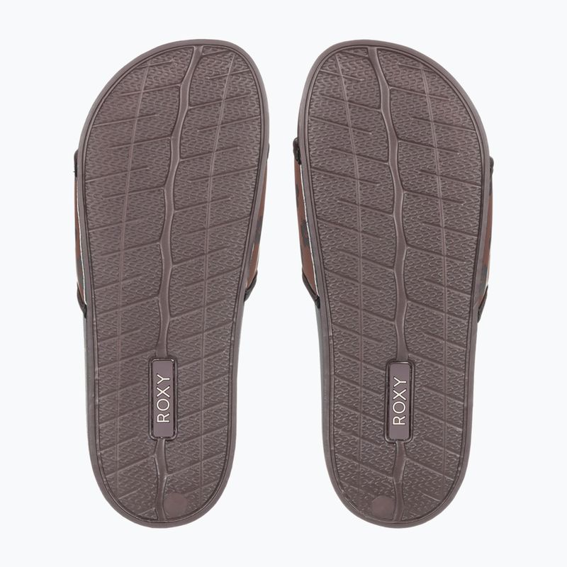 Dámské nazouváky ROXY Slippy IV brown combo 3