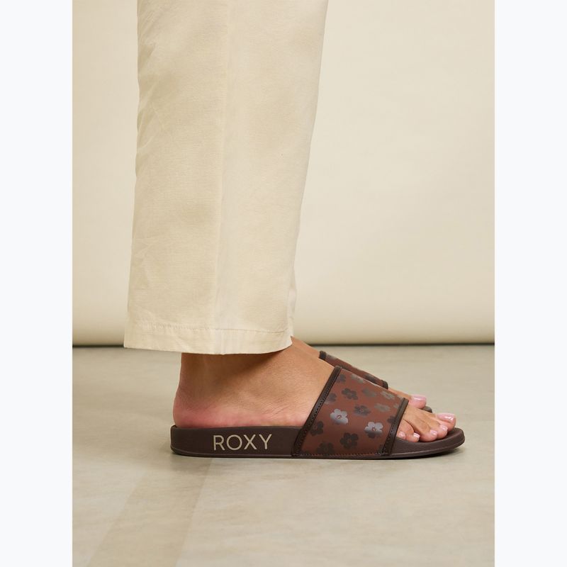 Dámské nazouváky ROXY Slippy IV brown combo 5