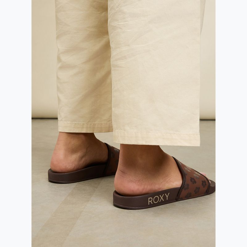 Dámské nazouváky ROXY Slippy IV brown combo 6