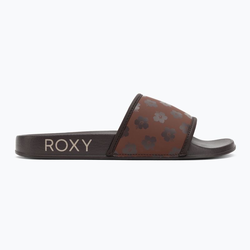 Dámské nazouváky ROXY Slippy IV brown combo 2