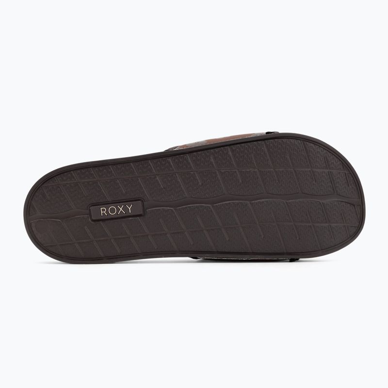 Dámské nazouváky ROXY Slippy IV brown combo 4