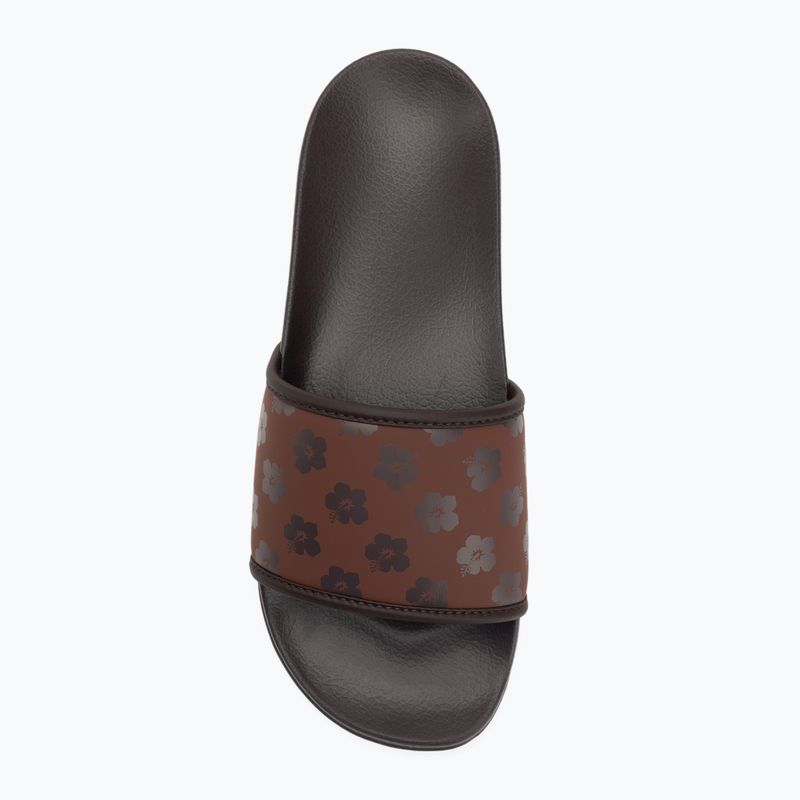 Dámské nazouváky ROXY Slippy IV brown combo 5