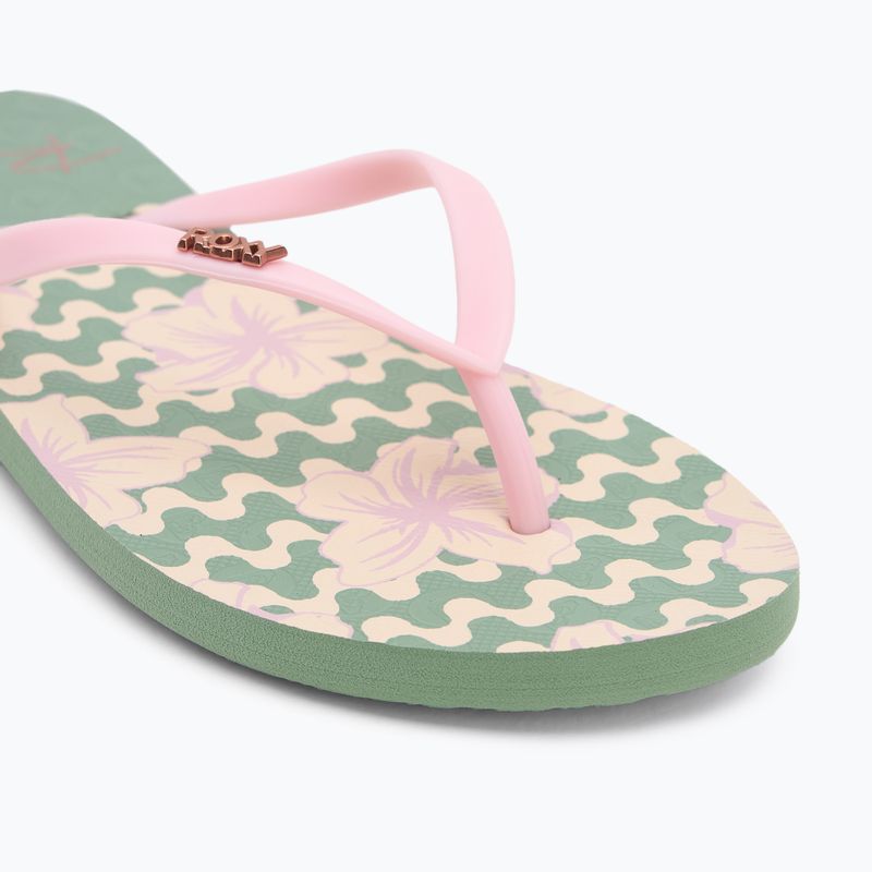 Dámské žabky ROXY Viva Stamp II sage 7