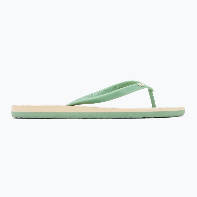 Dámské žabky ROXY Tahiti VII green/pink 2