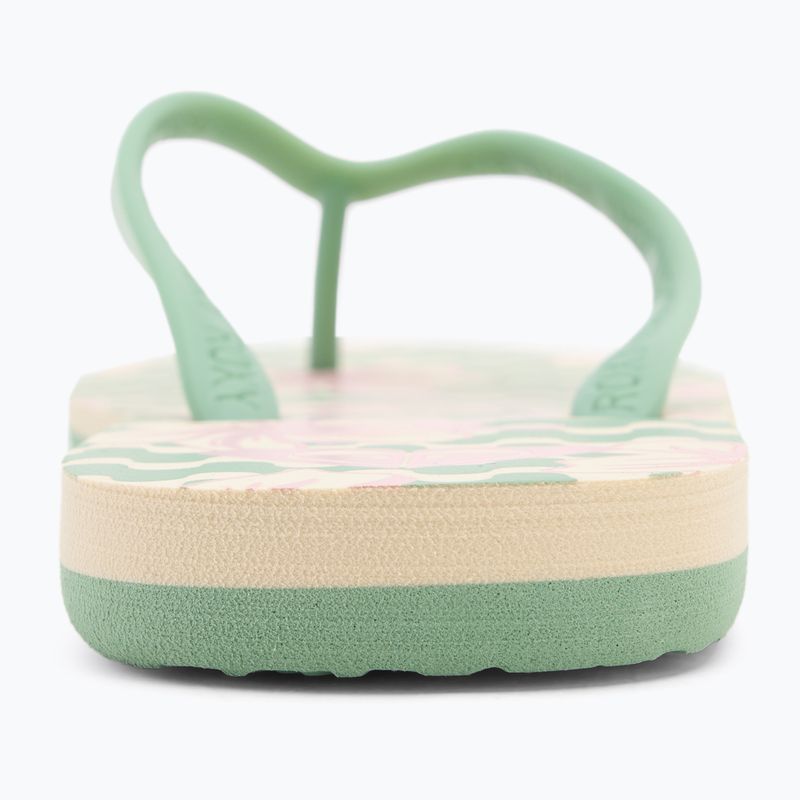 Dámské žabky ROXY Tahiti VII green/pink 6