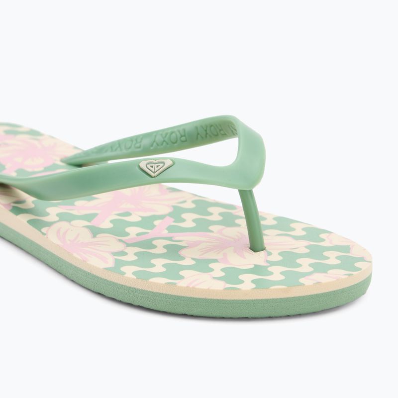 Dámské žabky ROXY Tahiti VII green/pink 7