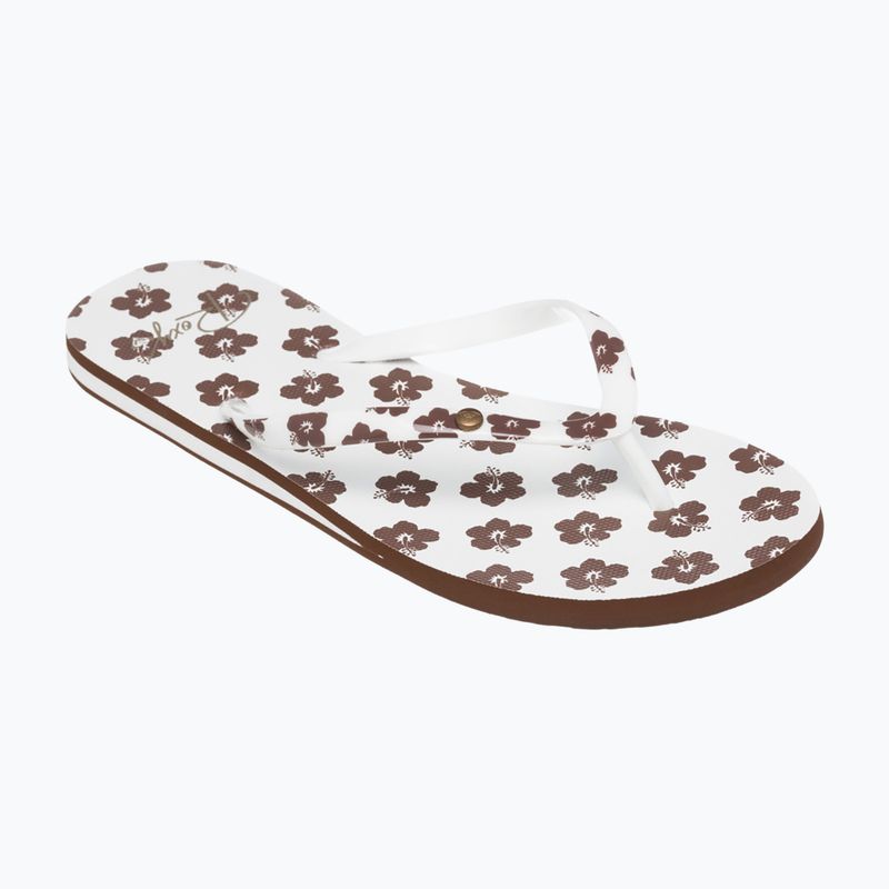 ROXY Portofino III dámské žabky dc light brown/white