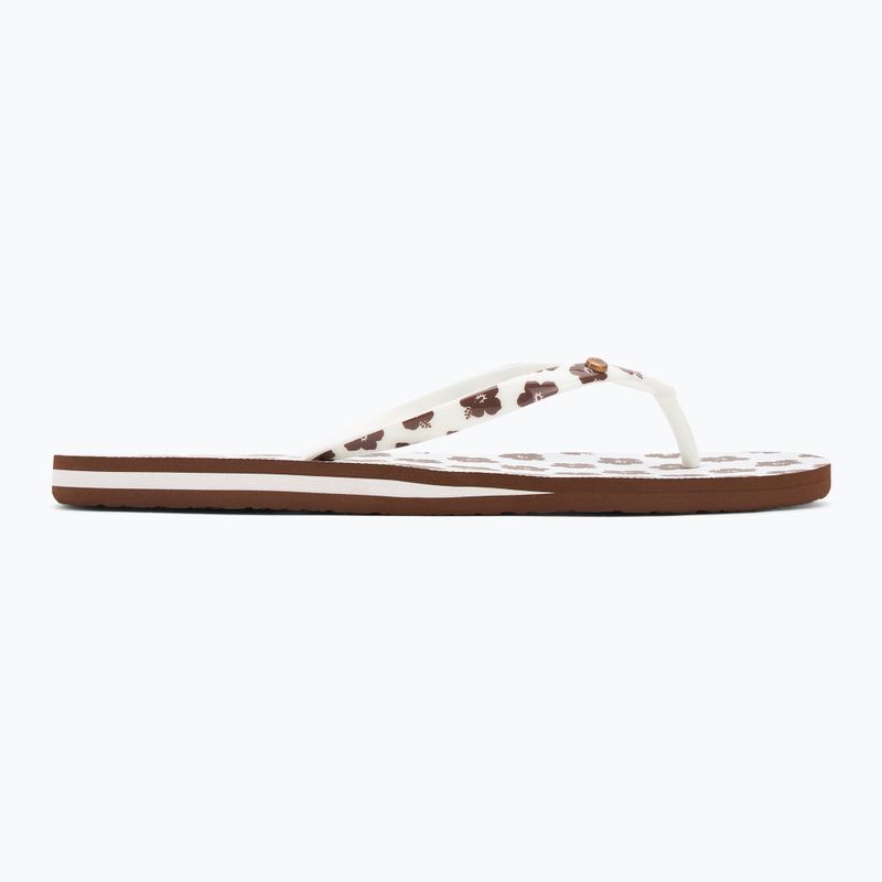 Dámské žabky ROXY Portofino III dc light brown/white 2