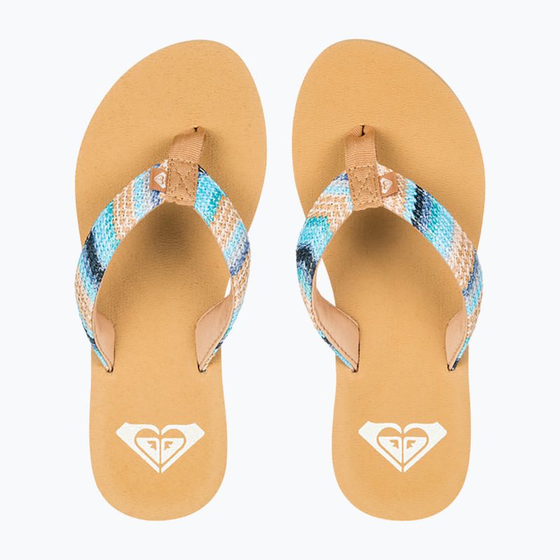 Dámské žabky ROXY Porto Raffia II blue depths 2
