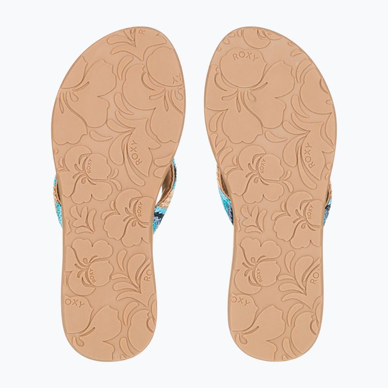Dámské žabky ROXY Porto Raffia II blue depths 3