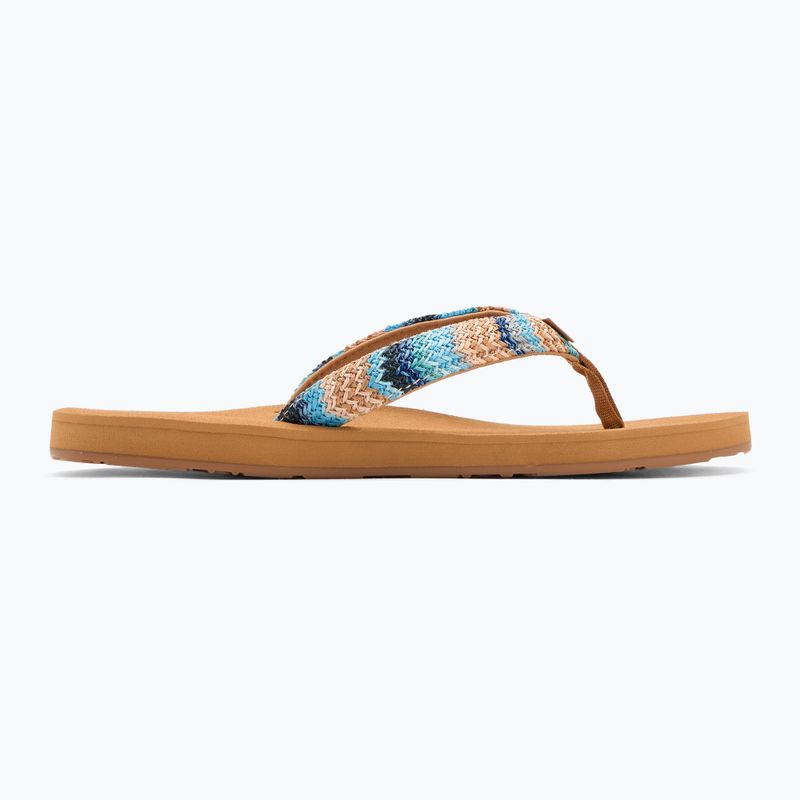Dámské žabky ROXY Porto Raffia II blue depths 2
