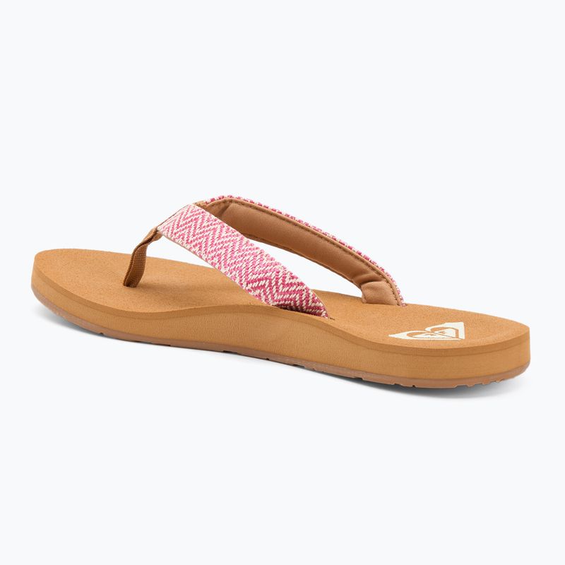 Dámské žabky ROXY Porto Raffia II raspberry 3