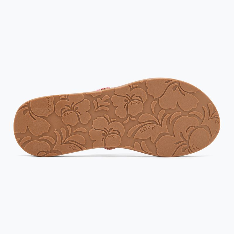 Dámské žabky ROXY Porto Raffia II raspberry 4
