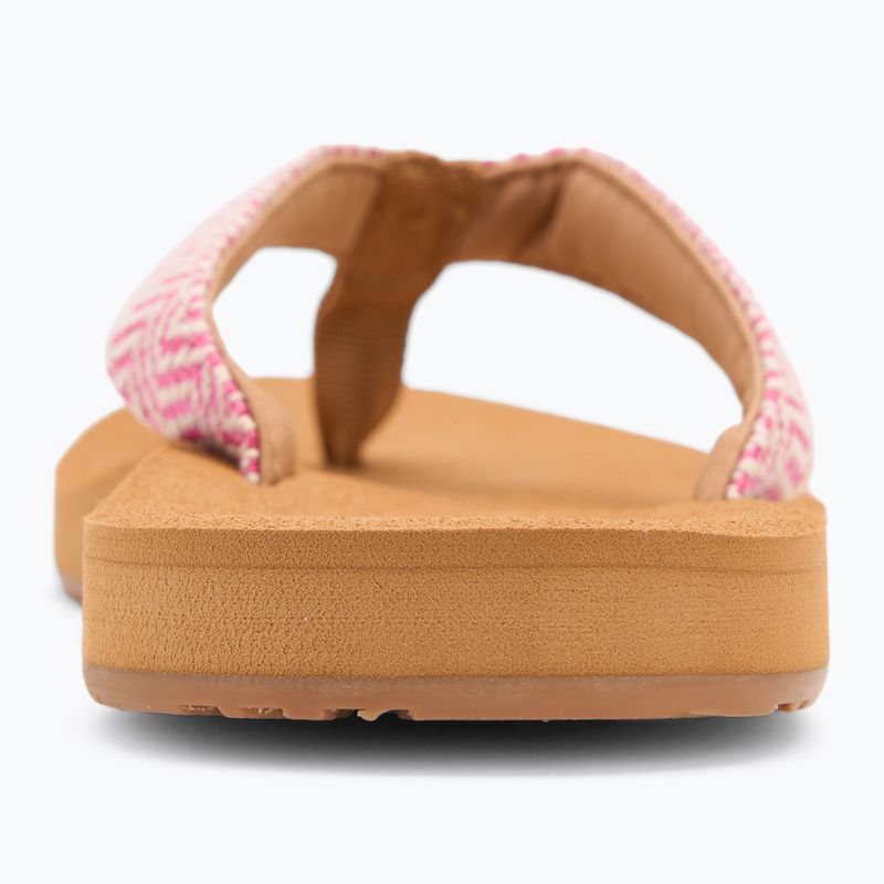 Dámské žabky ROXY Porto Raffia II raspberry 6