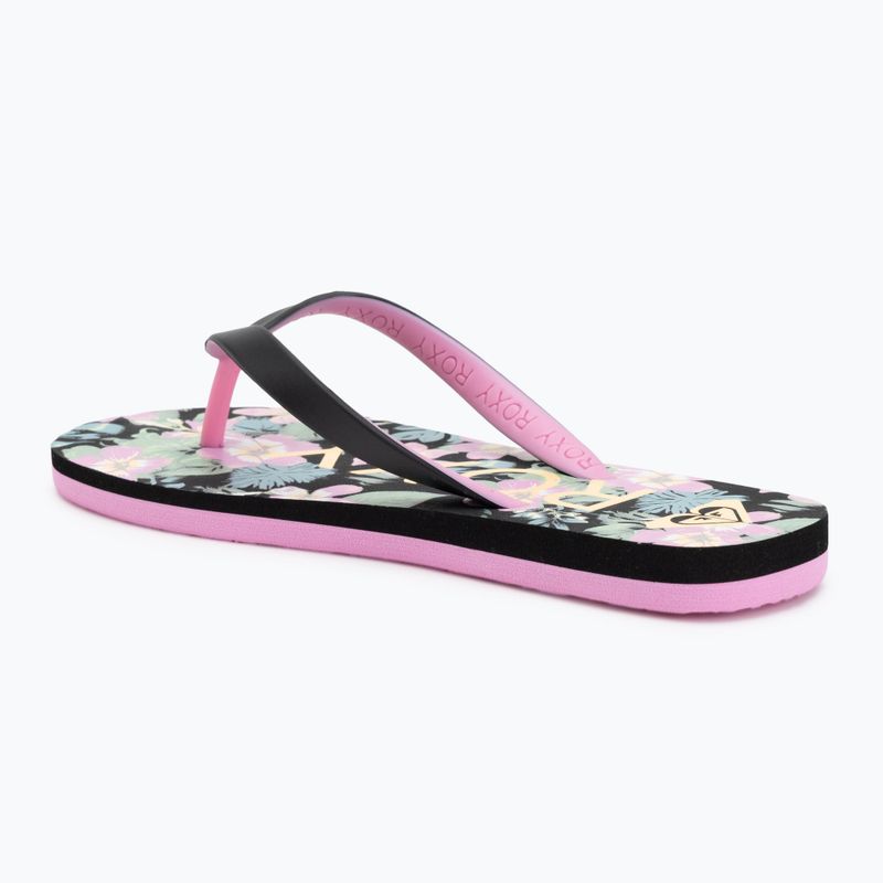 Dětské žabky ROXY Tahiti VII black/pink stencil 3