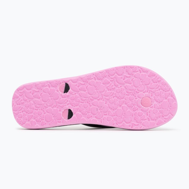 Dětské žabky ROXY Tahiti VII black/pink stencil 4