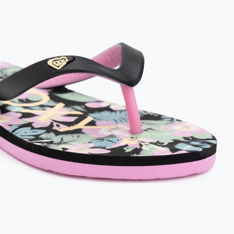 Dětské žabky ROXY Tahiti VII black/pink stencil 7