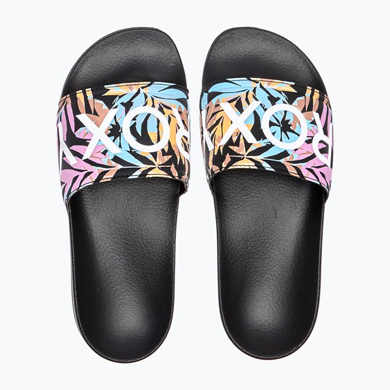 Dámské žabky ROXY Slippy II black multi camo 2
