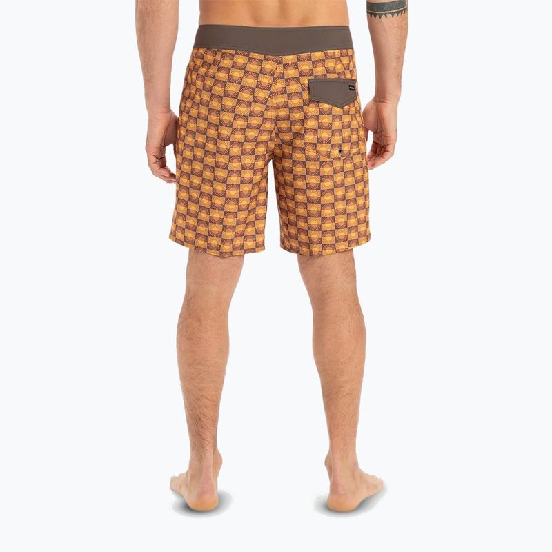 Pánské plavecké šortky Quiksilver Surfsilk Straight Leg 18" florever bran 4