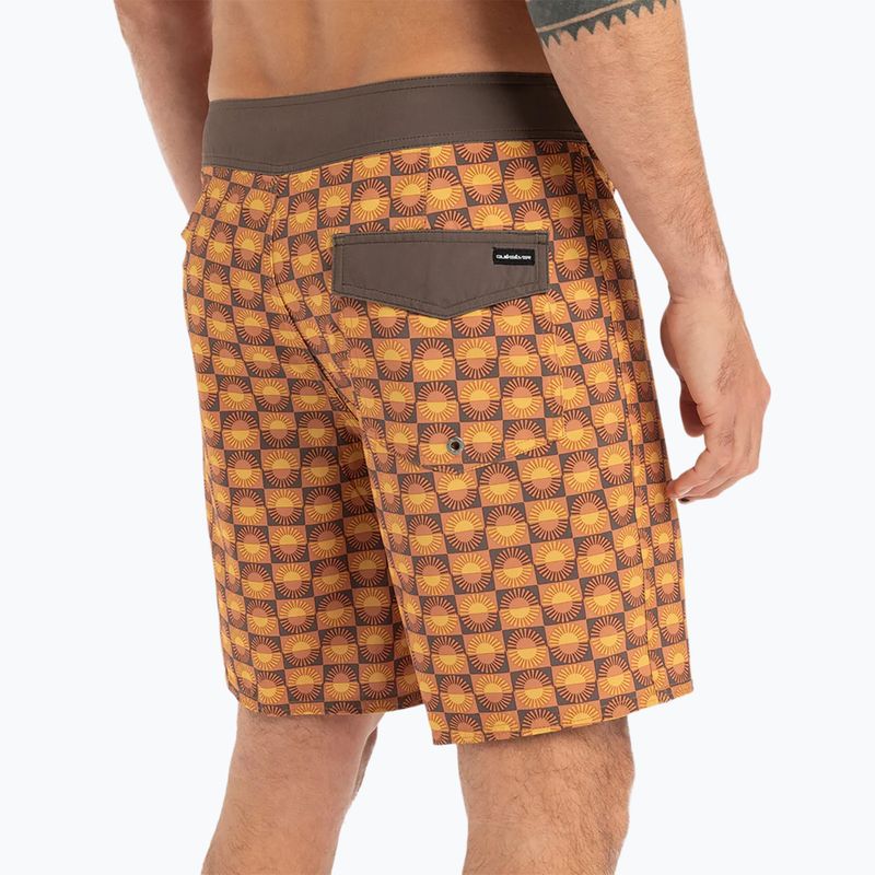 Pánské plavecké šortky Quiksilver Surfsilk Straight Leg 18" florever bran 7