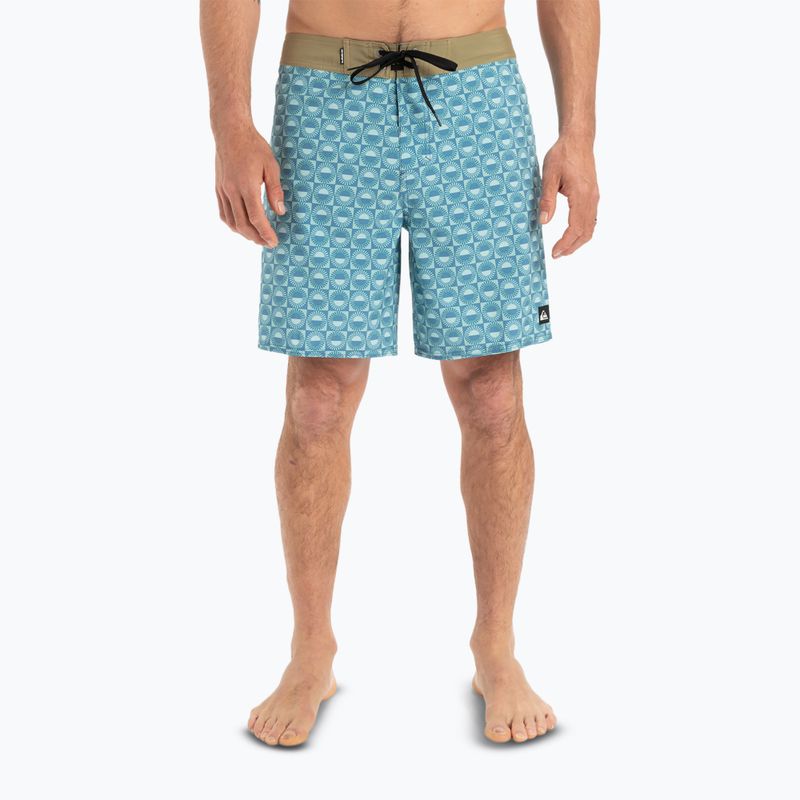 Pánské plavecké šortky Quiksilver Surfsilk Straight Leg 18" florever aquifer 3