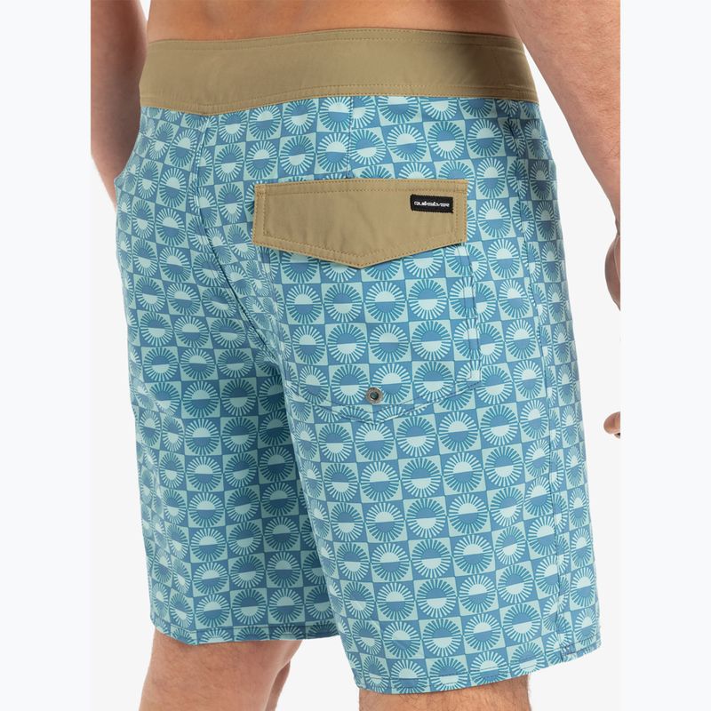 Pánské plavecké šortky Quiksilver Surfsilk Straight Leg 18" florever aquifer 8
