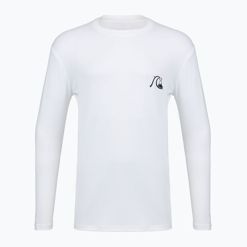 Pánské plavecké triko Longsleeve Quiksilver DNA Bubble Logo white