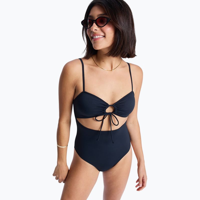 Dámské jednodílné plavky ROXY Beach Classics Fashion anthracite 4