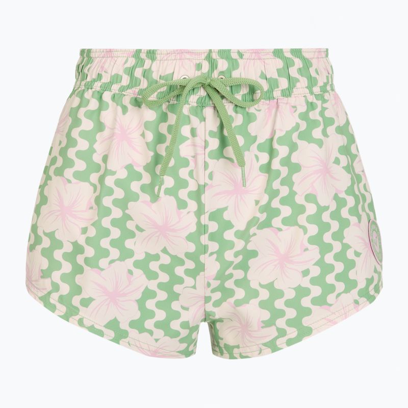 Dámské plavecké šortky ROXY No Bad Waves basil party waves yw