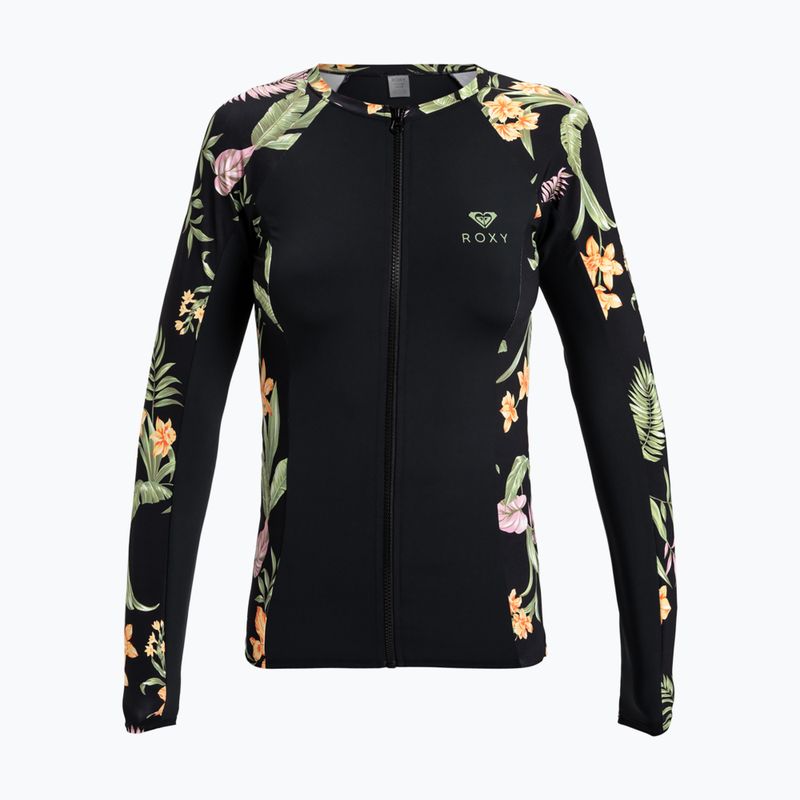 Dámské plavky Longsleeve ROXY Zip Lycra anthracite island escape 4