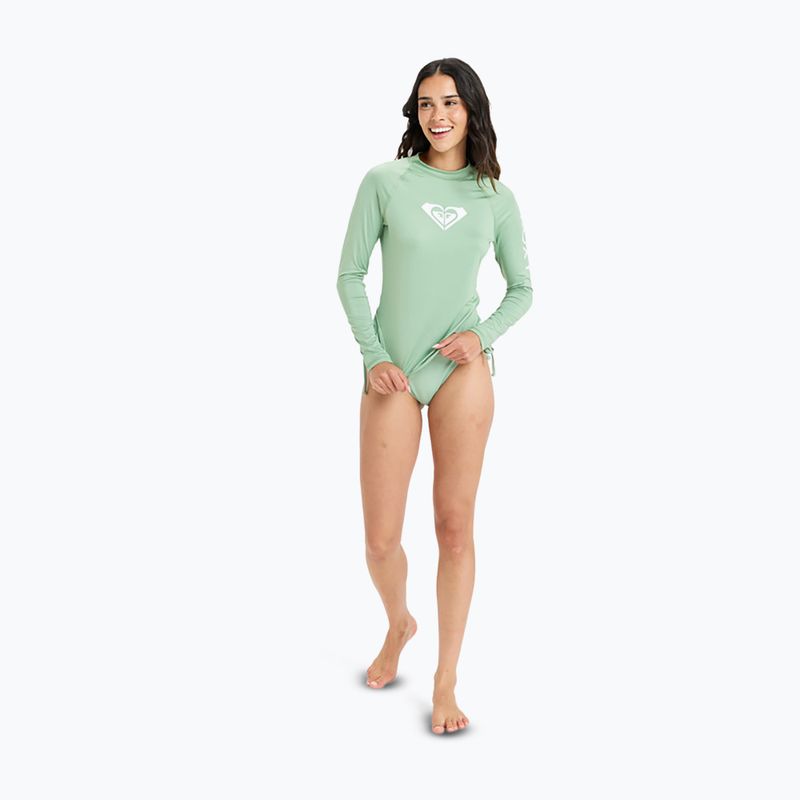 Dámské plavecké tričko Longsleeve ROXY Whole Hearted basil 2