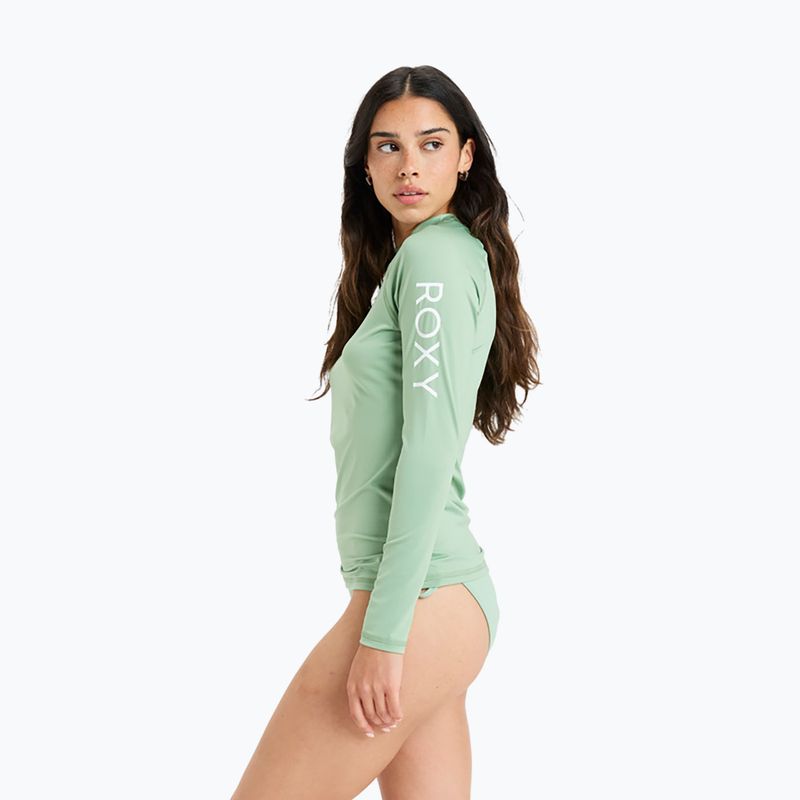 Dámské plavecké tričko Longsleeve ROXY Whole Hearted basil 4