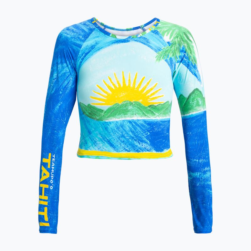 Dámské plavky Longsleeve ROXY Atlas Crop Top skyway 5