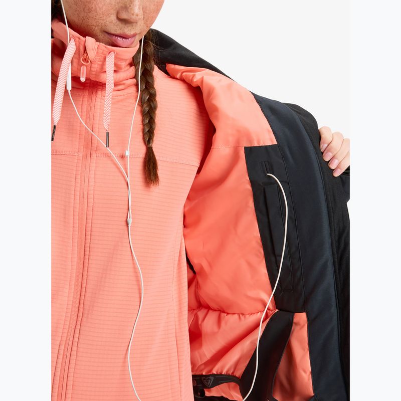Dámská snowboardová bunda ROXY Free Jet true black/big flower 13