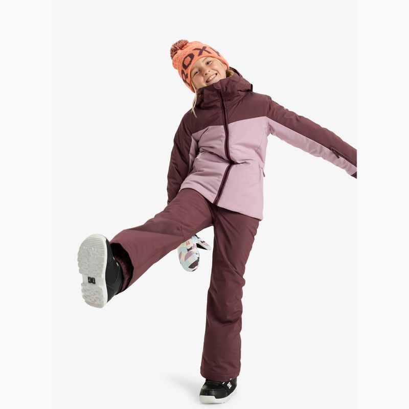 Dětská snowboardová bunda ROXY Free Jet Block discreet mauve 2