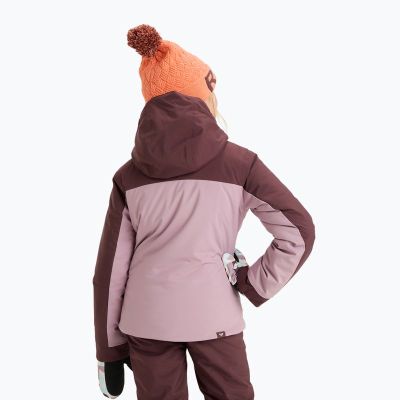 Dětská snowboardová bunda ROXY Free Jet Block discreet mauve 3
