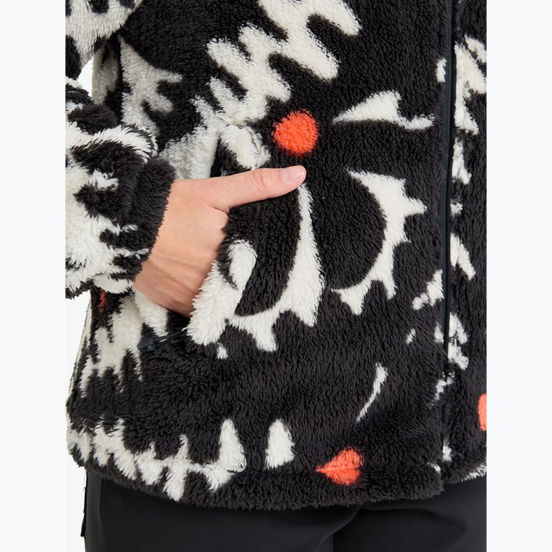 Dámská mikina ROXY Alabama true black/big flower 5