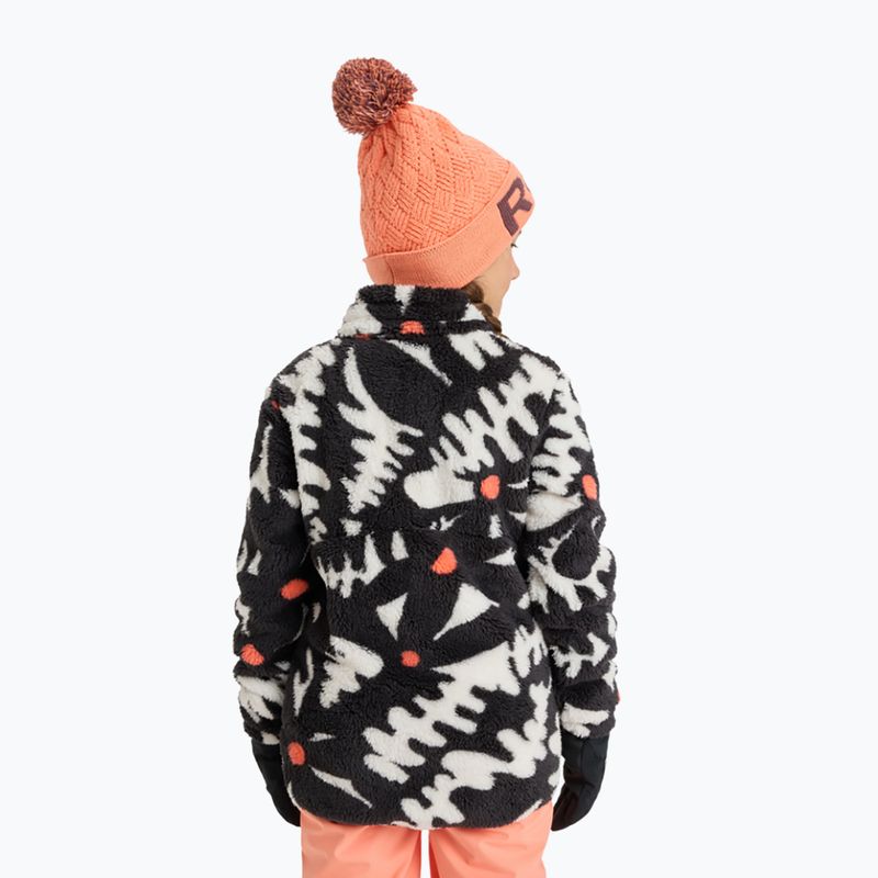 Dětská mikina ROXY Alabama true black/big flower 2